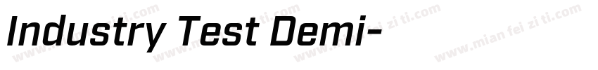 Industry Test Demi字体转换